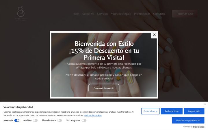 Screenshot of brendaolmedo.com