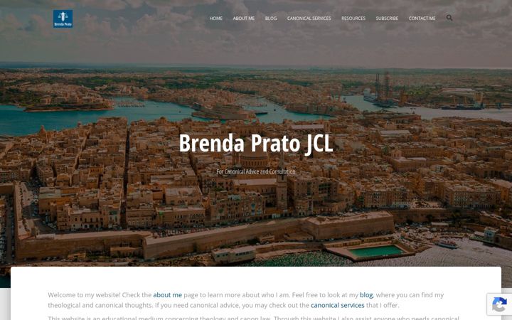 Screenshot of brendaprato.com