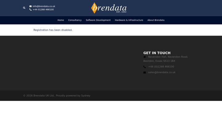 Screenshot ta' brendata.co.uk