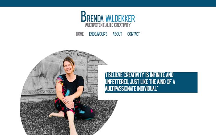 Screenshot of brendawaldekker.com