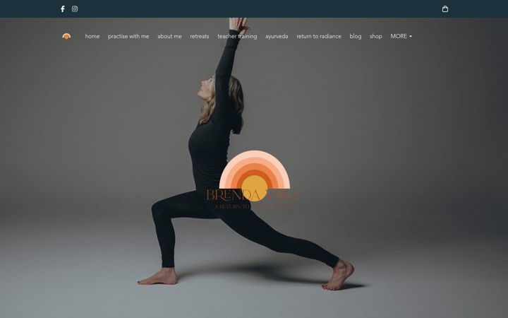 Screenshot ta' brendayoga.co.uk