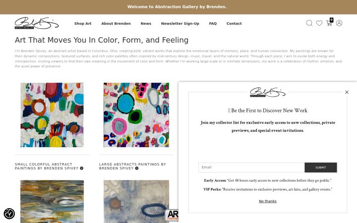 Screenshot of brendenspivey.com