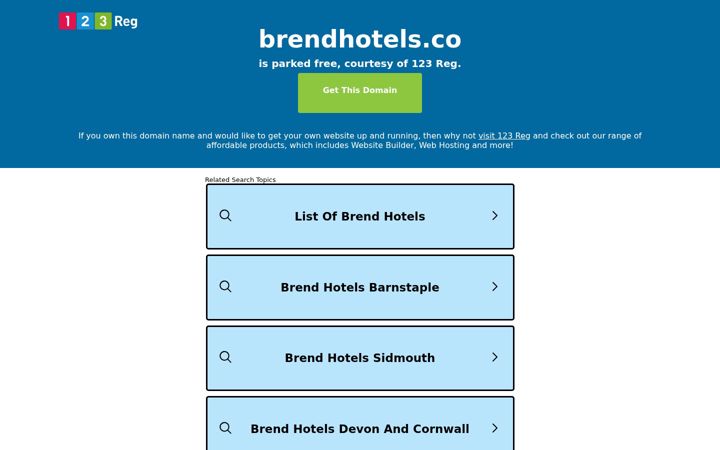 Skærmbillede af brendhotels.co
