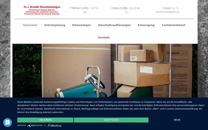 Screenshot of brendle-dienstleistungen.de