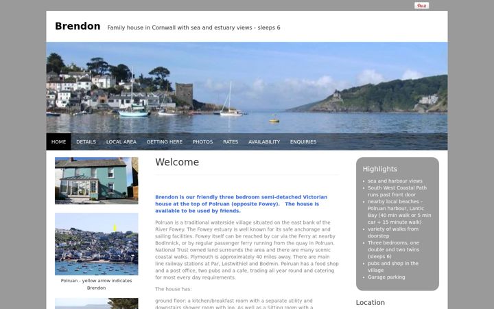 Screenshot of brendon-polruan.co.uk