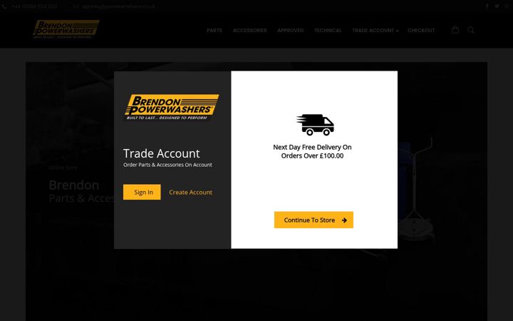 Screenshot of brendonstore.co.uk