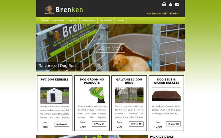 Screenshot of brenken.ie