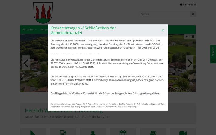 Screenshot ta' brennberg.de