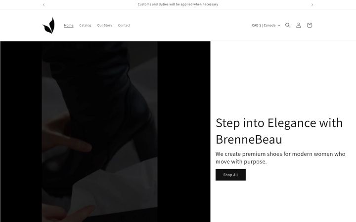 Screenshot of brennebeau.com