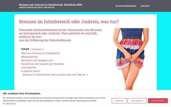 Screenshot ta' brennen-im-intimbereich.de