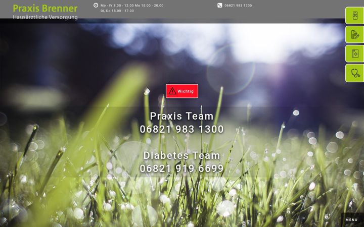 Screenshot of brenner-praxis.de