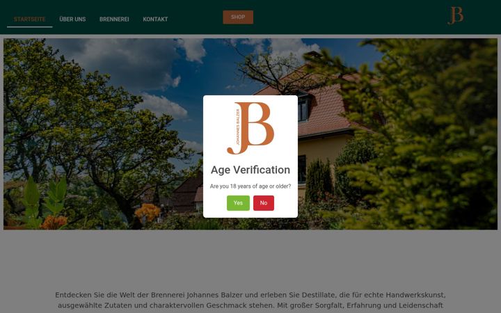 Screenshot von brennerei-johannesbalzer.de