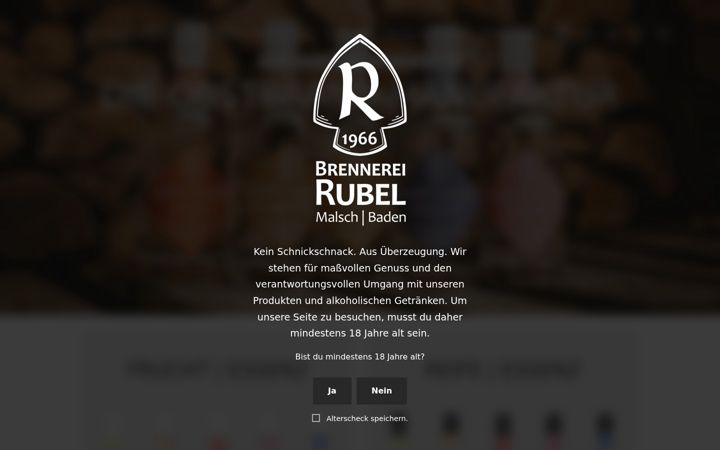 Screenshot of brennereirubel.de