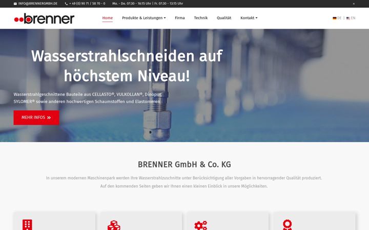 Screenshot von brennergmbh.de