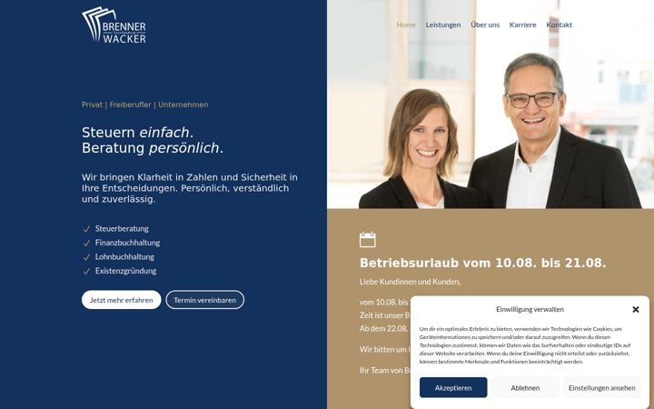 Screenshot of brennerwacker.de