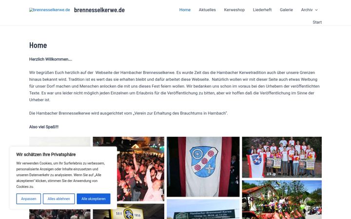 Screenshot of brennesselkerwe.de