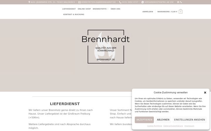 Screenshot von brennhardt.de