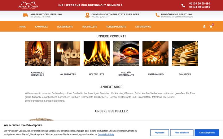 Screenshot of brennholz-anreut.de