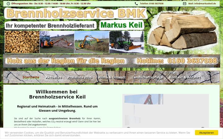 Screenshot of brennholz-keil.de