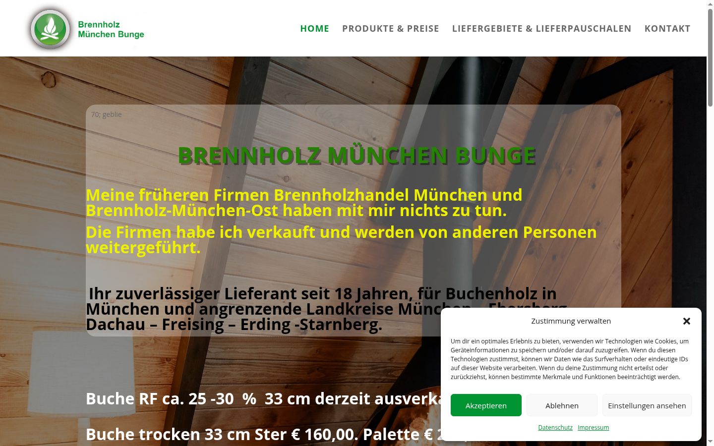 Screenshot tal-banner tal-kunsens muri qabel kwalunkwe interazzjoni