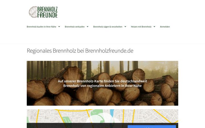 Captura de ecrã de brennholzfreunde.de