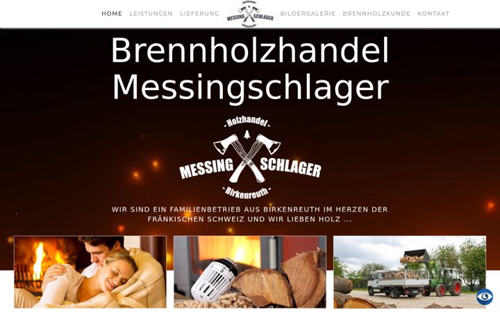 Captura de ecrã de brennholzhandel-messingschlager.de