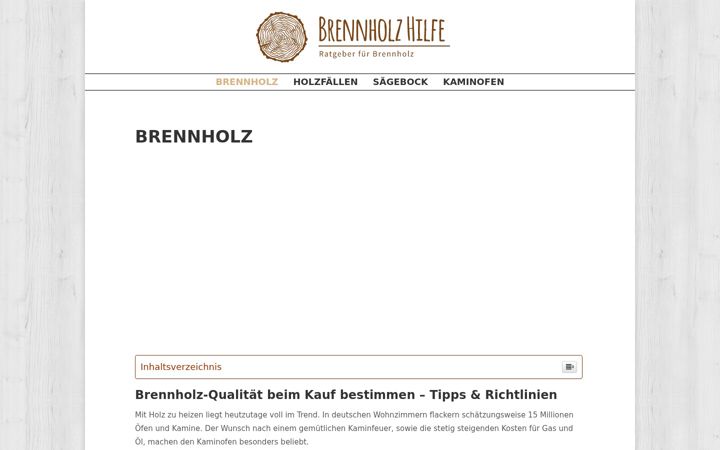 Screenshot of brennholzhilfe.de