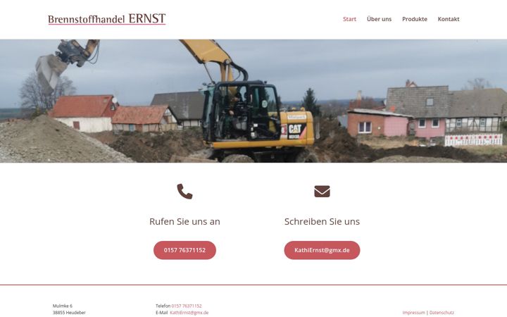 Screenshot of brennstoffhandel-ernst.de