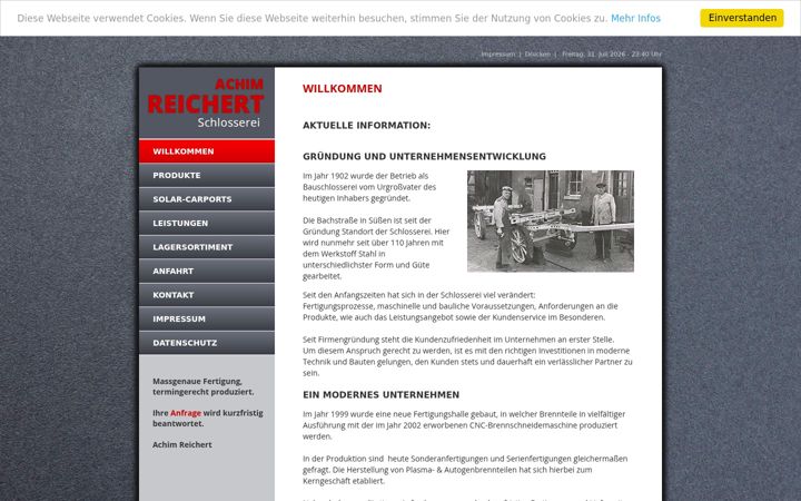 Screenshot of brennteil-reichert.de