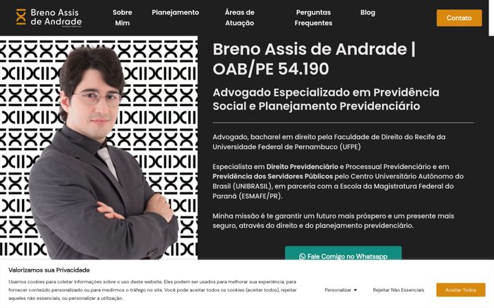 Captura de ecrã de brenoassis.com.br