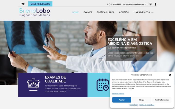 Screenshot of brenolobo.med.br
