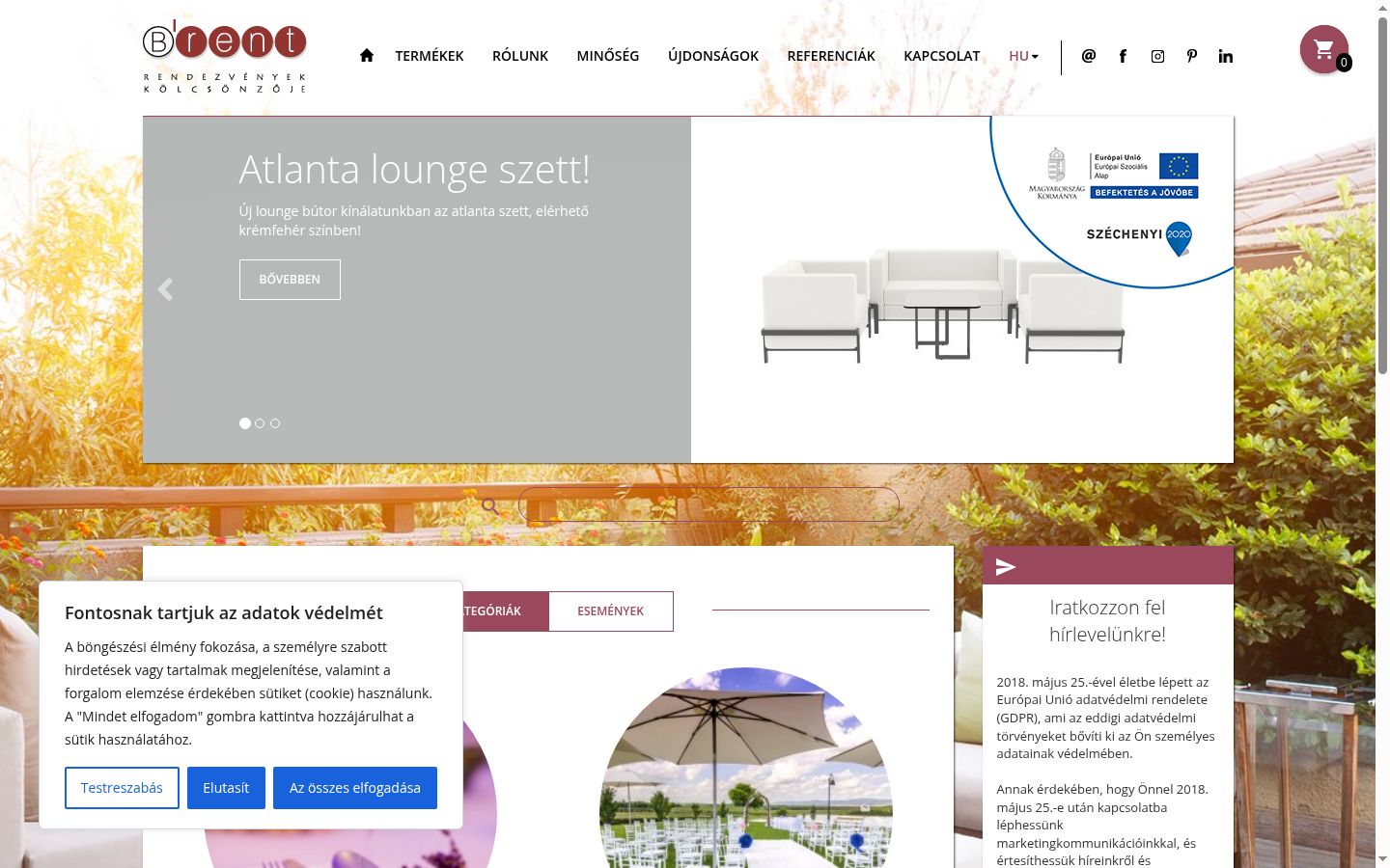 Screenshot tal-banner tal-kunsens muri qabel kwalunkwe interazzjoni
