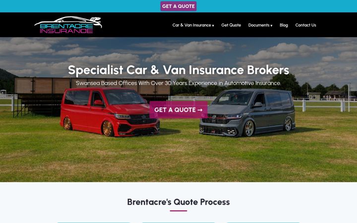 Screenshot ta' brentacre.co.uk
