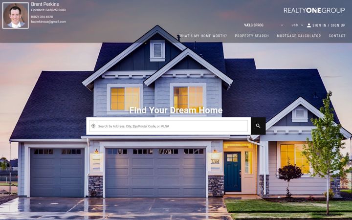 Screenshot of brentperkinsrealestate.com