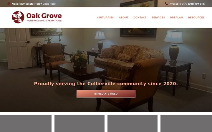 Screenshot of brenttaylorfuneraldirectors.com
