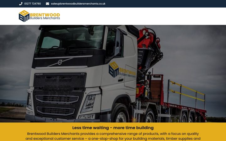 Screenshot of brentwoodbuildersmerchants.co.uk