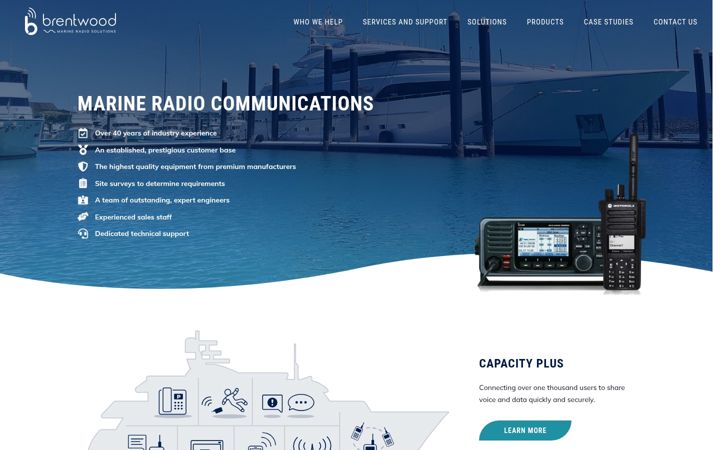 Screenshot ta' brentwoodmarine.co.uk