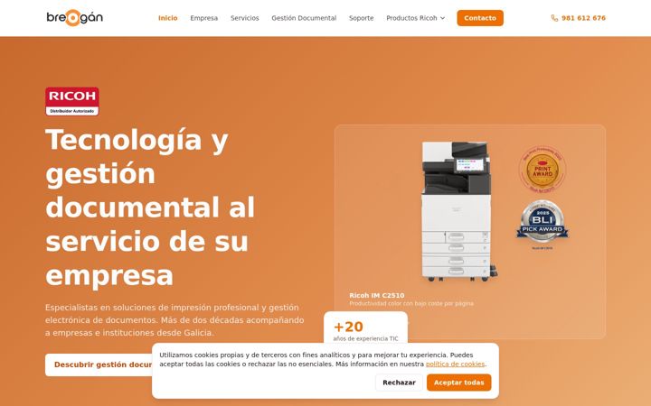 Screenshot of breogan-it.com