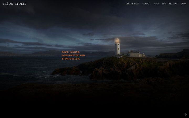 Screenshot of breonrydell.com