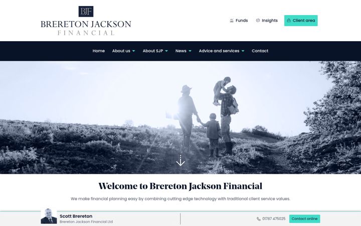 Screenshot ta' breretonjacksonfinancial.co.uk