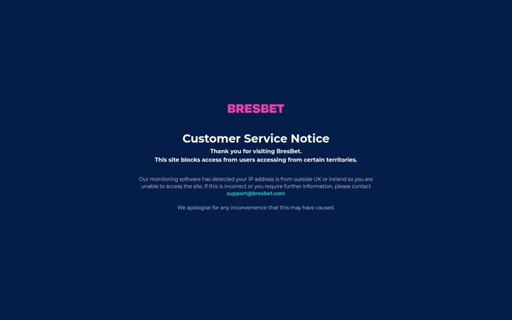 Screenshot of bresbet.com