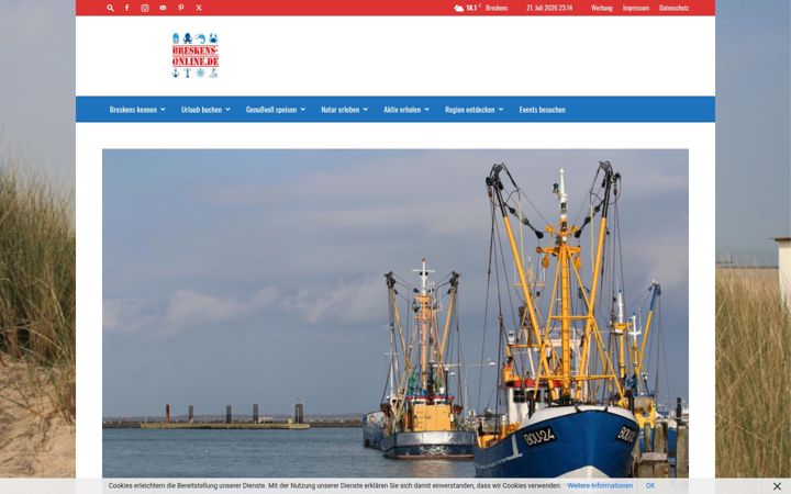 Screenshot of breskens-online.de
