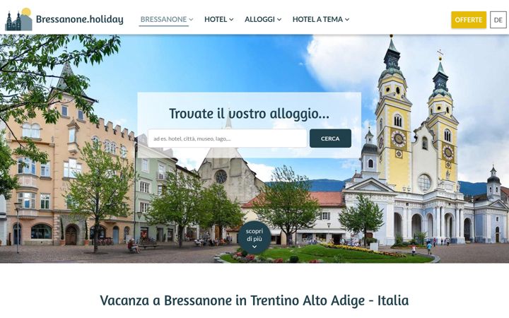Screenshot of bressanone.holiday