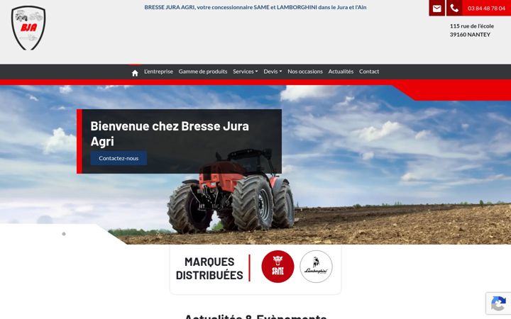 Screenshot του bressejuraagri.fr