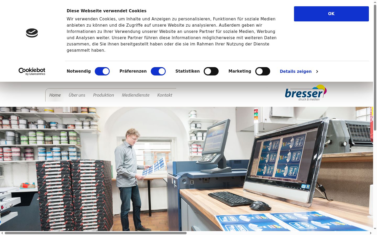 Screenshot tal-banner tal-kunsens muri qabel kwalunkwe interazzjoni