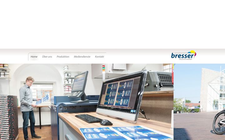 Screenshot of bresser-druck.de