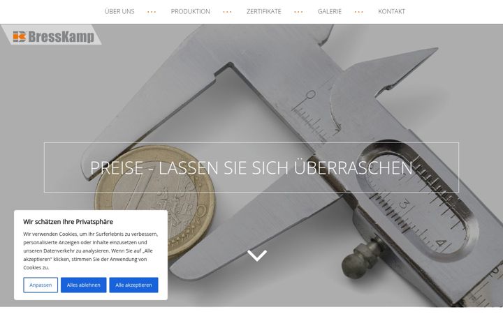 Screenshot of bresskamp.eu
