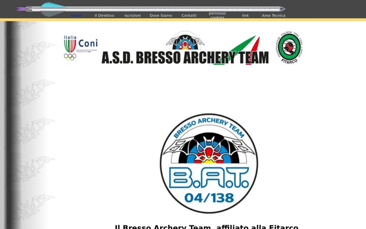 Capture d'écran de bressoarcheryteam.it