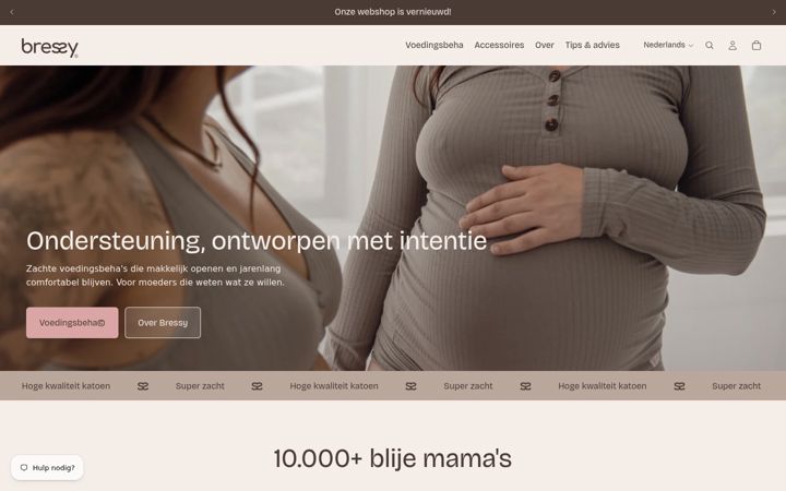 Screenshot of bressy.nl