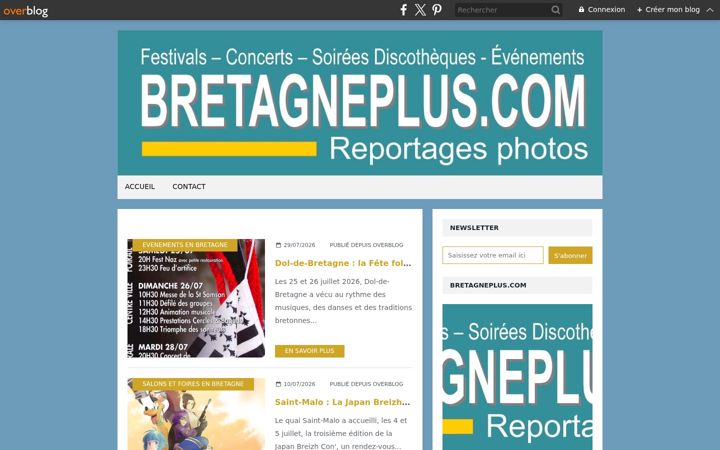 Screenshot of bretagneplus.com